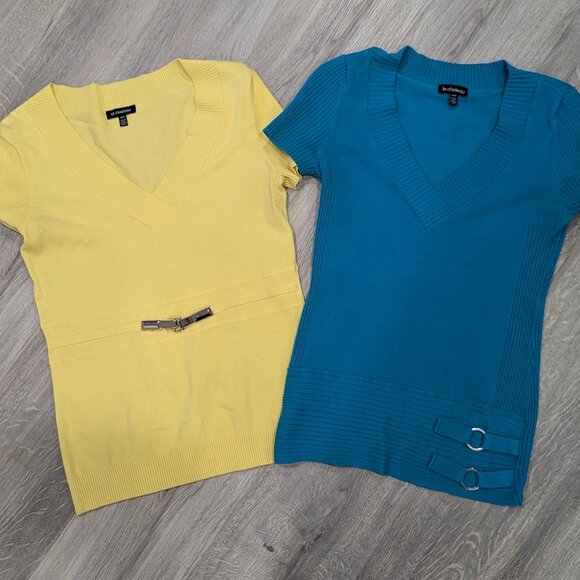 Two Cute Spring "Office" Sweaters - Picture 1 of 6